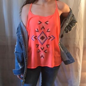 Daytrip Buckle Coral Razorback Tank